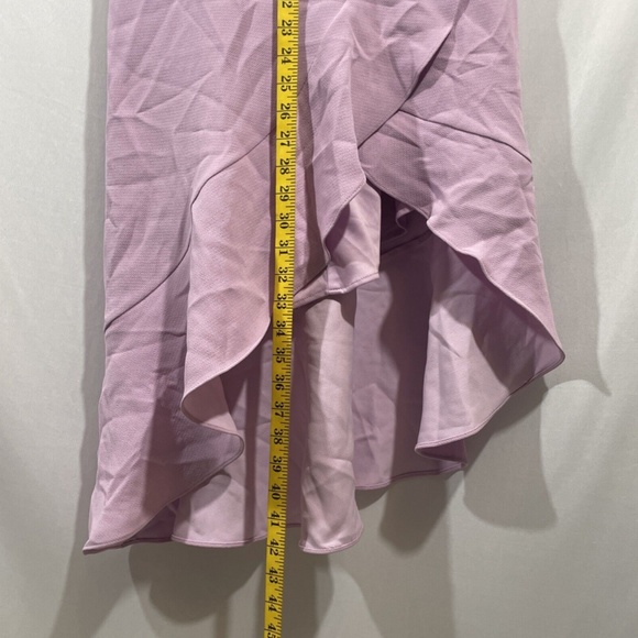 NWT $219 XSCAPE [‎ 10 ] Crepe Bustier Ruffle Skirt Dress in Lilac Purple - Picture 8 of 14
